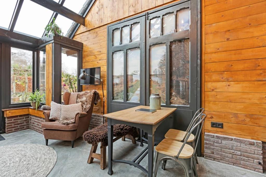 Uniek Houten Huis Nabij Bos En Plassen Hollandsche Rading Ngoại thất bức ảnh